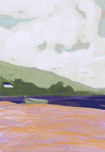 Ruhiges Küstenboot von Charlotte Trudgett