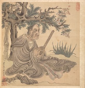 Gemälde nach alten Meistern: Ein Lohan [nach Kuan-hsiu] von Chen Hongshou