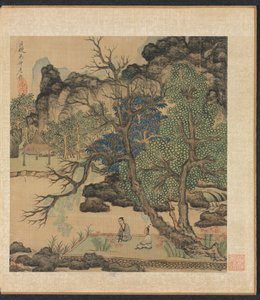 Gemälde nach alten Meistern: Gelehrte in einem Garten, 1598-1652