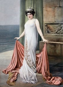 Französische Sopranistin Zina Brozia als Thais in der Oper "Thais", Foto Cheri Rousseau aus der französischen Zeitung "Le Theatre" vom 11. Januar