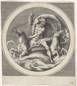 Neptun, Götter und Göttinnen (Kopien) (Serientitel) von Cherubino Alberti (possibly)