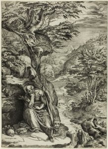 Heiliger Hieronymus in der Wüste