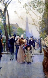 5th Avenue, Sonntag von Childe Frederick Hassam