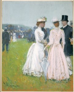 Beim Grand Prix de Paris von Childe Frederick Hassam