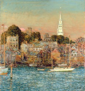 Oktober Sonnenuntergang, Newport