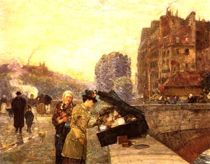 Paris, der Quai St Michel, ca. 1888