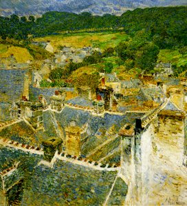 Dächer, Pont-Aven, Bretagne