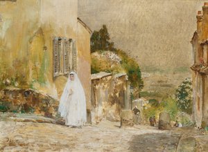 Frühlingsmorgen, rue Mt. Cenis, Montmartre von Childe Frederick Hassam