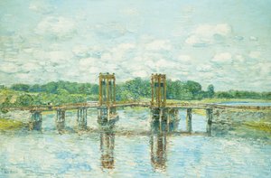 Die Mautbrücke, New Hampshire, in der Nähe von Exeter von Childe Frederick Hassam