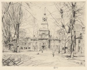 Independence Hall, Philadelphia, 1926 von Childe Hassam