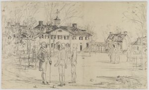 Washington in Mount Vernon von Childe Hassam