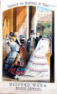 Da gibt es keinen Fehler, ein Musikcover, ca. 1860 (Lithographie) von Childs and Harris