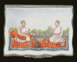 Eine Mughal-Schnupftabakdose, Qianlong-Periode (1736-95) ca. 1760