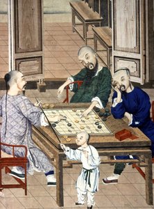 Chinesen spielen das Spiel Go von Chinese School