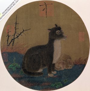 Hunde, Hui-Tsung-Dynastie, 1100-35 von Chinese School