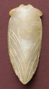 Zungenamulett in Form einer Zikade von Chinese School