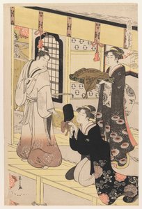 Hana no En, aus Acht Ansichten des verkleideten Genji, ca. 1790 von Chobunsai Eishi