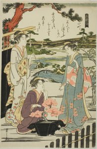 Komachi, aus der Serie "Sechs unsterbliche Dichter (Rokkasen)" von Chobunsai Eishi