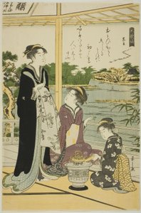Kuronushi, aus der Serie "Sechs unsterbliche Dichter (Rokkasen)" von Chobunsai Eishi