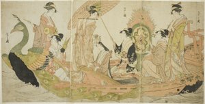 Das Pfauenboot von Chobunsai Eishi