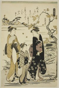 Der Priester Kisen, aus der Serie "Sechs unsterbliche Dichter (Rokkasen)" von Chobunsai Eishi