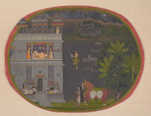 Nachtlicher Ausflug, ca. 1800-10 von Chokha