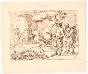 Illustration zu St. St. Blicher, Die drei Heiligenabende
