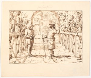 Illustration zu St. St. Blicher, Die drei Heiligenabende