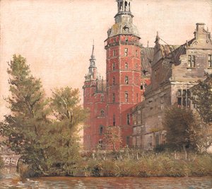 Schloss Frederiksborg von Nordwesten gesehen. Studie