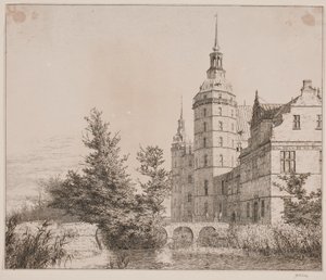 Schloss Frederiksborg. Partie bei der Münzbrücke