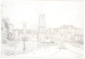 Teil des Forums in Pompeji