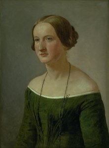 Porträt des Cousins des Künstlers, Petrea Petersen von Christen Købke