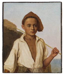 Ein Capri-Fischerjunge von Christen Købke