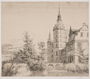 Schloss Frederiksborg. Partie bei der Münzbrücke