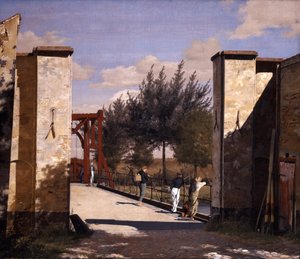 Das Nordtor der Zitadelle, 1834 von Christen Schjellerup Købke
