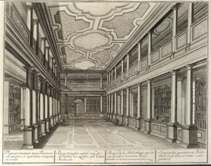 Bibliothek aus: Das Gebäude der Kaiserlichen Akademie der Wissenschaften, 1741