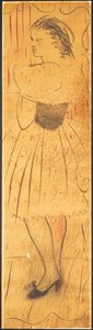 Triptychon (Zeichnung einer Liebesszene) von Christian Bérard