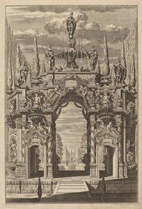 Triumphbogen für Friedrich IV von Christian Engelbrecht and Johann Andreas Pfeffel, after Peter Schubert von Ehrenberg
