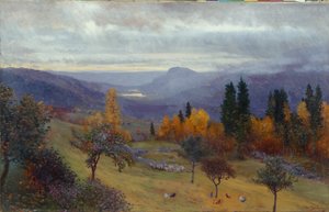 Herbst in meinem Garten von Christian Eriksen Skredsvig