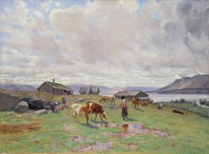 Morgenstimmung bei Holmvassbu von Christian Eriksen Skredsvig