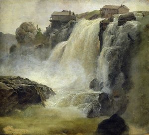 Haugfoss in Norwegen, 1827