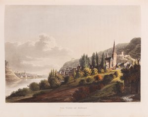 Bingen. Aus: Eine malerische Tour entlang des Rheins von Christian Georg Schütz the Younger