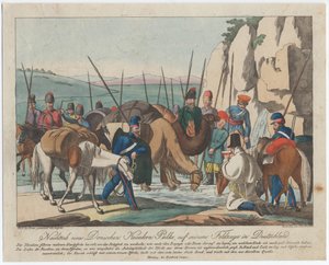 Don Kosaken ruhen in Deutschland, ca. 1814 von Christian Gottfried Heinrich Geissler