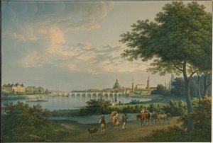 Ansicht von Dresden, 1810 von Christian Gottlieb Hammer