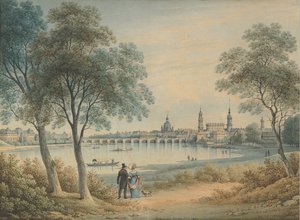 Blick auf Dresden von Westen, 1833