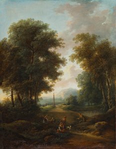 Waldlandschaft mit Bildstock