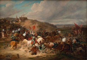 Daniel Rantzau bemächtigt sich der Tureby-Brücke in Schonen während des Siebenjährigen Krieges 1563-1570 von Christian Holm