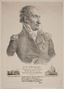 Porträt von Kommandeur Sølling von Christian Hornemann
