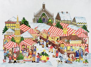Christkindlmarkt, Nürnberg, 1987 von Christian Kaempf