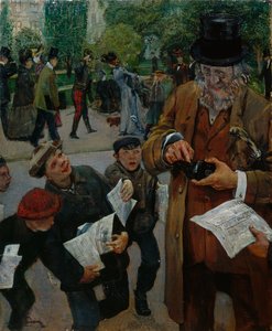 Zeitungsjungen von Christian Krohg
